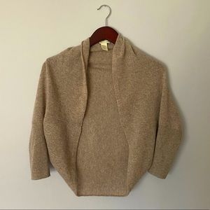 White and Warren Cashmere cardigan shrug m/l